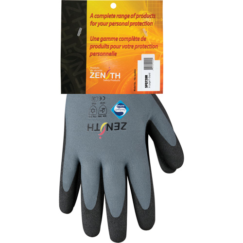 Gants enduits de premi&egrave;re qualit&eacute; ZX-30°, 10/T-Grand, R&ecirc;vetement PVC, Calibre 15, Enveloppe en Nylon Planification Entrepots Molloy
