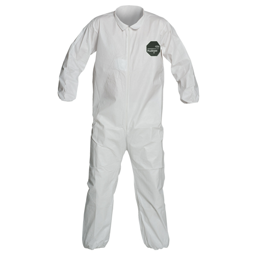 ProShield&reg; 50 Coveralls, Small, White, Microporous Planification Entrepots Molloy