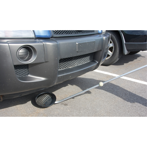 Miroir d'inspection, 8,5" dia, Ronde, Poign&eacute;e 47" Planification Entrepots Molloy