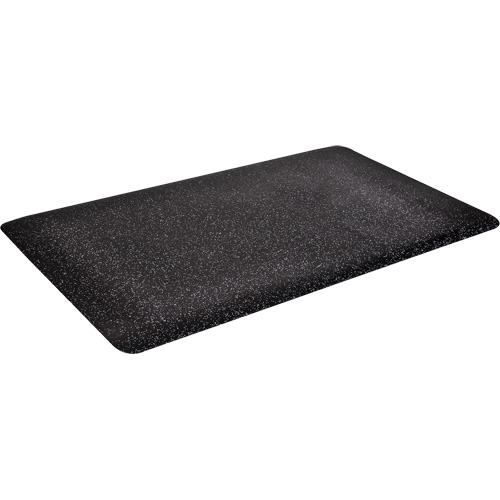 Tapis antimicrobiens WD Foodmaster, Lisse, 2' x 3' x 9/16", Noir, Mousse de vinyle Planification Entrepots Molloy