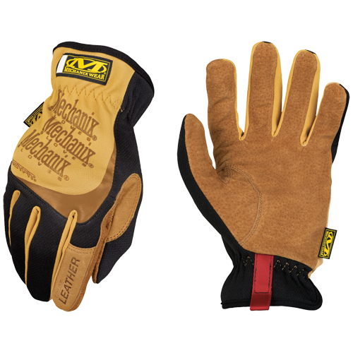 Fastfit&reg; Gloves, Small, Grain Leather Palm, Elastic Cuff Planification Entrepots Molloy