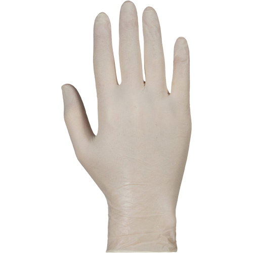 KeepKleen&reg; Disposable Medical Exam Grade Gloves, Large, Latex, 5-mil, Powder-Free, White, Class 2 Planification Entrepots Molloy