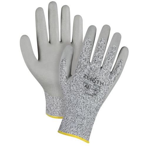 Gants &eacute;lastiques sans coutures r&eacute;sistants &agrave; la coupe, Taille Grand/9, Calibre 13, Rev&ecirc;tement Mousse de nitrile, Enveloppe en PEHP, ANSI/ISEA 105 niveau 2/EN 388 niveau 3 Planification Entrepots Molloy