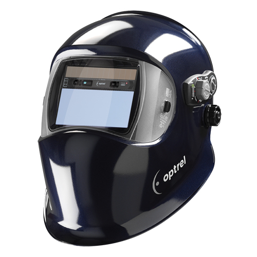 E684 Welding Helmets, 4.25" L x 2" W View Area, 4/5 - 13 Shade Range, Blue Planification Entrepots Molloy