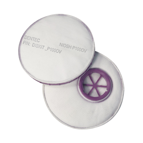 Filtre pour respirateur Diskit, Filtre contre les particules avec suppresion de vapeurs nuisibles, Vapeur organique/Filtre P100 Planification Entrepots Molloy