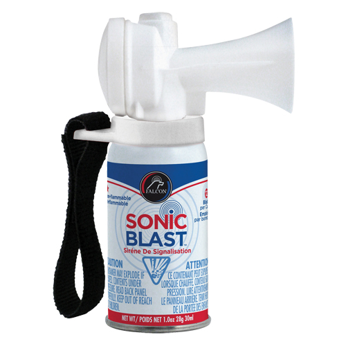 Mini avertisseur sonore Sonic Blast avec sangle &agrave; boucles et crochets Planification Entrepots Molloy