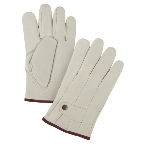 Gants de cordeur doubl&eacute;s pour l'hiver de premi&egrave;re qualit&eacute;, Grand, Paume Cuir fleur de vache, Doubleure Molleton Planification Entrepots Molloy