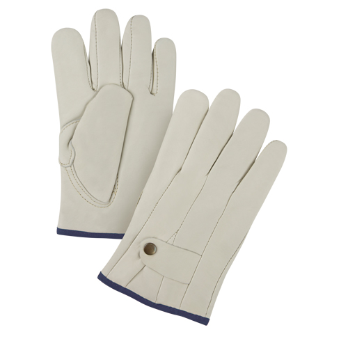 Premiun Winter-Lined Ropers Gloves, X-Large, Grain Cowhide Palm, Fleece Inner Lining Planification Entrepots Molloy