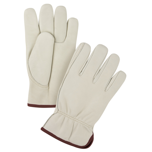 Gants de conducteur doubl&eacute;s pour l'hiver de premi&egrave;re qualit&eacute;, Grand, Paume en Cuir fleur de vache, Molleton Planification Entrepots Molloy