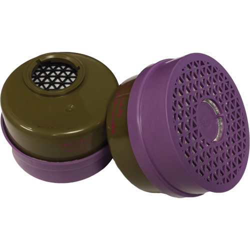 Cartouche pour respirateur, Cartouche gaz/vapeur, Gaz multiples/Vapeur organique/Filtre P100 Planification Entrepots Molloy