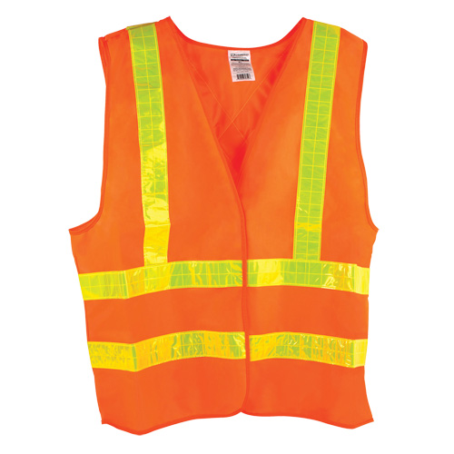 Dynamic Traffic Vest, High Visibility Orange, Medium, Polyester Planification Entrepots Molloy