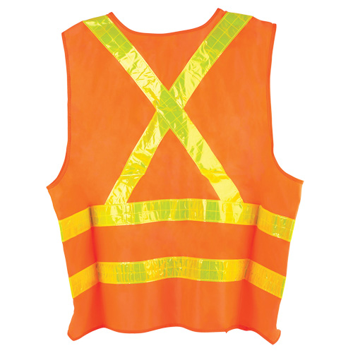 Veste de circulation Dynamic, Orange haute visibilit&eacute;, Grand, Polyester Planification Entrepots Molloy
