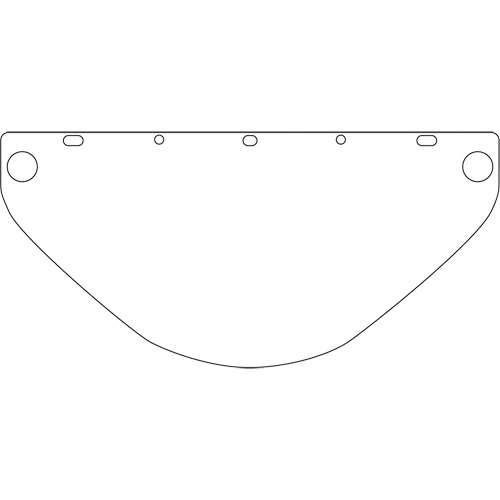 Visi&egrave;re d&eacute;coup&eacute;e &agrave; l'emporte-pi&egrave;ce Dynamic, PETG, Teinte Transparent Planification Entrepots Molloy