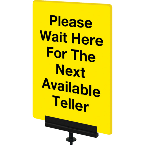 Sign Bracket for Portable Post, Black Planification Entrepots Molloy