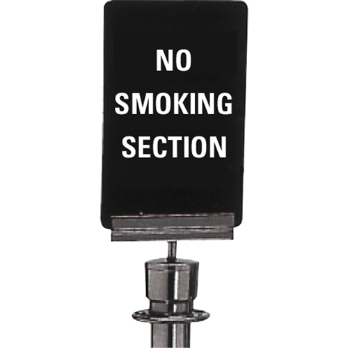 "No Smoking" Crowd Control Sign, 11" x 7", Plastic, English Planification Entrepots Molloy