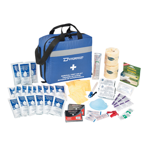 Trousse de premiers soins pour pr&eacute;paration aux situations d'urgence Dynamic, Dispositif m&eacute;dical Classe 1, Sac en nylon Planification Entrepots Molloy