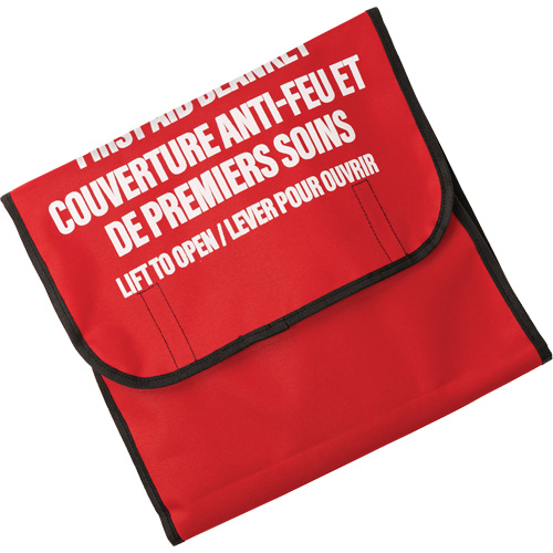 Dynamic Fire Blanket with Nylon Pouch Holder, Wool, 60"L x 71"W Planification Entrepots Molloy
