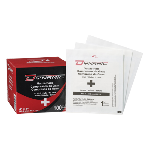 Dynamic Gauze, Pad, 4" L x 4" W, Sterile, Medical Device Class 1 Planification Entrepots Molloy