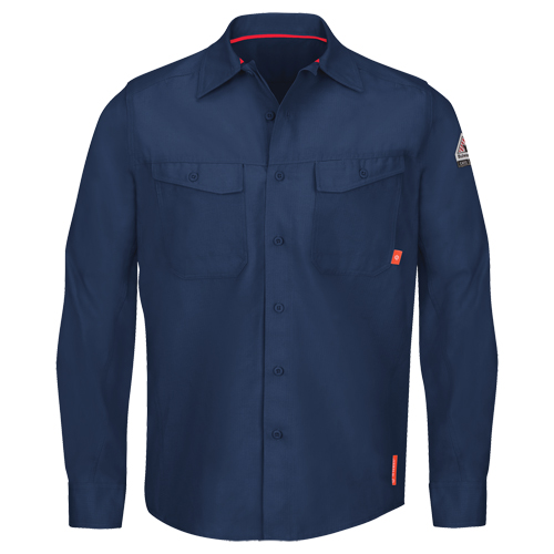 Chemises de travail IQ Endurance pour hommes, Petit, Bleu marin Planification Entrepots Molloy