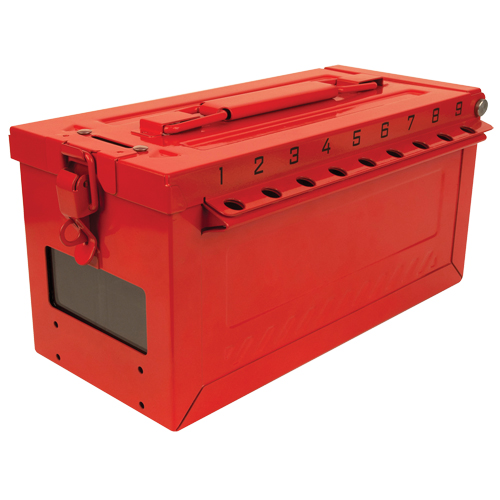 Small Group Lock Box, Red Planification Entrepots Molloy