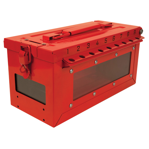 Small Group Lock Box, Red Planification Entrepots Molloy