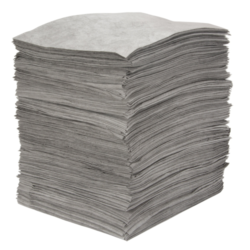 Premium Meltblown Sorbent Pads, Universal, 15" x 18", 30 gal. Absorbancy Planification Entrepots Molloy