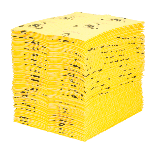 Premium Caution Pads, Universal, 15" x 18", 24.4 gal. Absorbancy Planification Entrepots Molloy