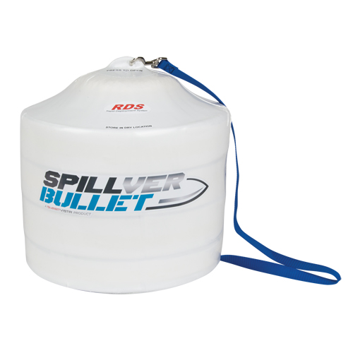 Barrage pour mati&egrave;res dangereuses Spillver Bullet, Mati&egrave;res dangereuses, 50' lo x 5" la, Absorption 14 gal. Planification Entrepots Molloy