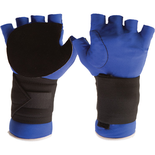 Anti-Impact Glove with Wrist Support, Size Small, Split Leather Palm Planification Entrepots Molloy