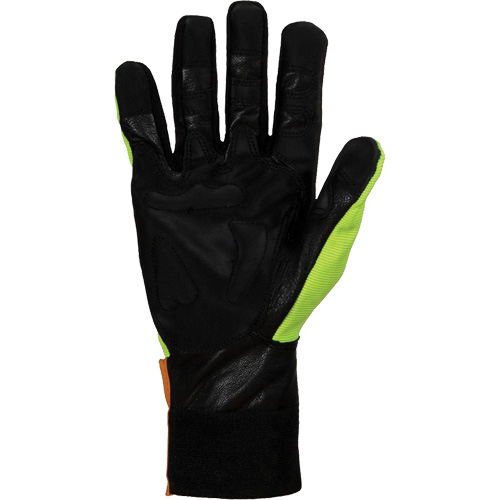 Endura&reg; Hi-Viz Chainsaw Gloves, Size Large/9, Goatskin Palm Planification Entrepots Molloy