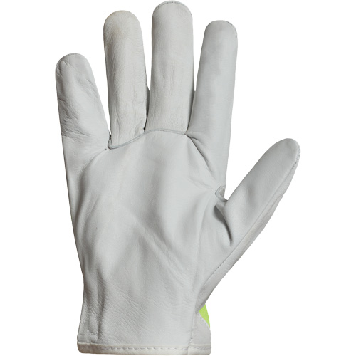 Gants de conducteur haute visibilit&eacute; avec bandes r&eacute;fl&eacute;chissantes Endura, 3T-Grand, Paume en Cuir fleur de ch&egrave;vre Planification Entrepots Molloy