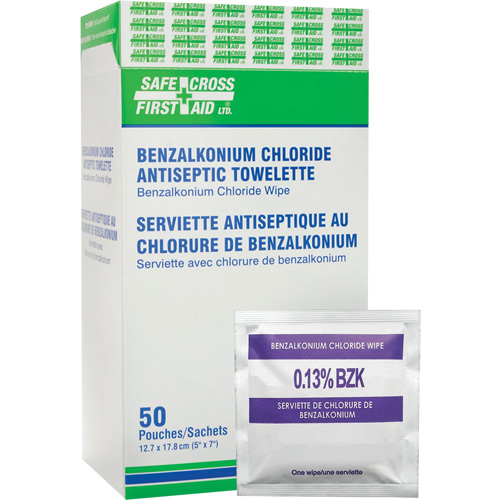 Lingettes antiseptiques au chlorure de benzalkonium, Serviette, Antiseptique Planification Entrepots Molloy