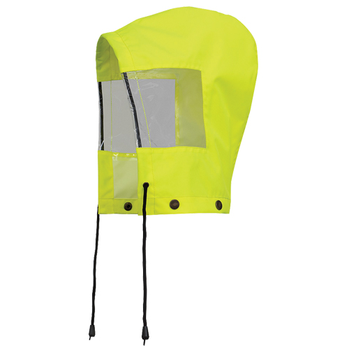 6037H Capuchon pour manteau de s&eacute;curit&eacute; imperm&eacute;able pour le contr&ocirc;le de la circulation, Jaune lime haute visibilit&eacute;, Polyester Planification Entrepots Molloy