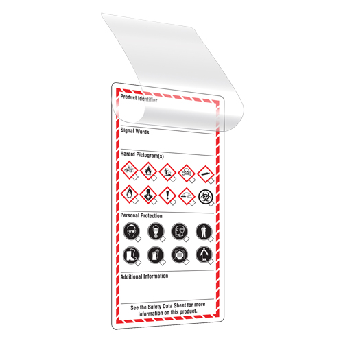 Self-Laminating Workplace Tags, Cardstock, 3" W x 6" H, English Planification Entrepots Molloy