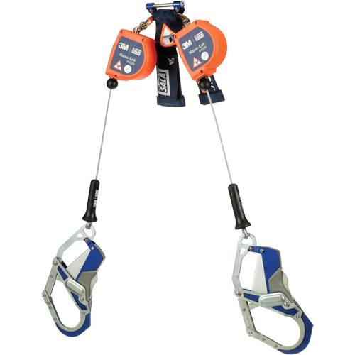 Nano-Lok Edge Self-Retracting Lifeline, 7', Stainless Steel, Swivel Planification Entrepots Molloy