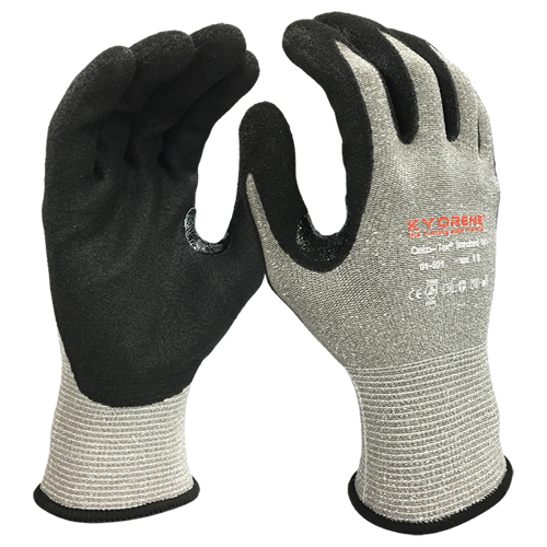 Cut-Resistant Gloves, Size Large/9, 13 Gauge, Foam Nitrile Coated, Kyorene&reg; Shell, ANSI/ISEA 105 Level 3/EN 388 Level C Planification Entrepots Molloy