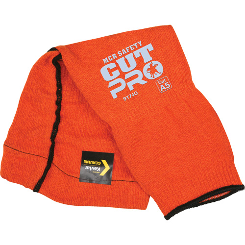 Memphis&reg; Sleeves With Thumb Hole, Kevlar&reg;, 14", ASTM ANSI Level A5, Orange Planification Entrepots Molloy