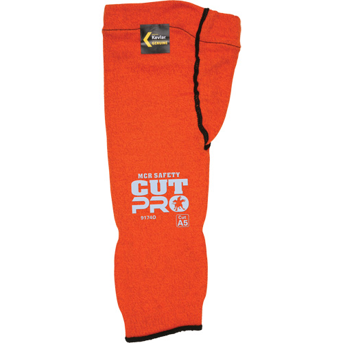 Memphis&reg; Sleeves With Thumb Hole, Kevlar&reg;, 14", ASTM ANSI Level A5, Orange Planification Entrepots Molloy
