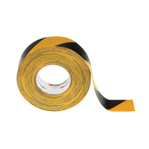 Safety-Walk 600 Series Anti-Slip Tape, 2" x 60', Black & Yellow Planification Entrepots Molloy