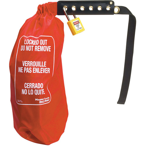 Sac de cadenassage &eacute;lectrique pour prise surdimensionn&eacute;e & contr&ocirc;le de palan, Type Prise Planification Entrepots Molloy