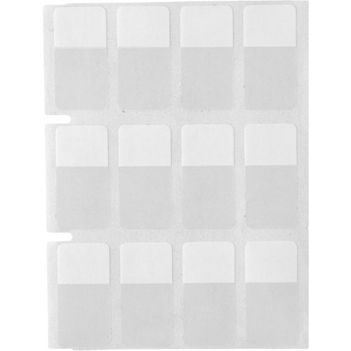 &eacute;tiquettes autoplastifiantes pour c&acirc;bles & fils de s&eacute;rie Core, Vinyle, 0,5" lo x 0,75" h, Transparent Planification Entrepots Molloy
