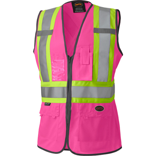 139PK Veste de s&eacute;curit&eacute; pour femme, Rose, T-petit, Polyester Planification Entrepots Molloy