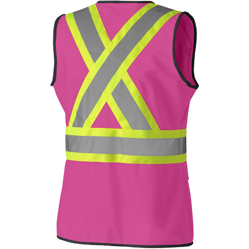 139PK Veste de s&eacute;curit&eacute; pour femme, Rose, T-petit, Polyester Planification Entrepots Molloy