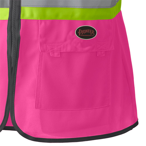 139PK Veste de s&eacute;curit&eacute; pour femme, Rose, T-petit, Polyester Planification Entrepots Molloy