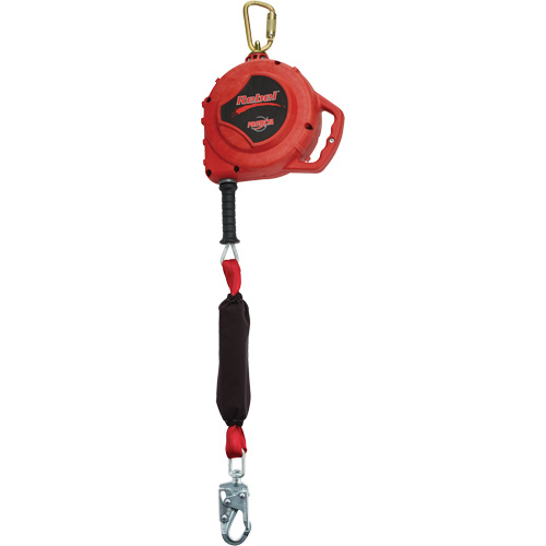 Rebel Self-Retracting Lifeline, 33', Galvanized Steel, Swivel Planification Entrepots Molloy