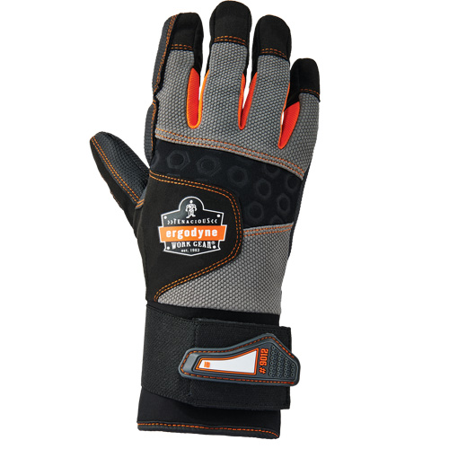 Proflex&reg; 9012 Anti-Vibration Gloves with Wrist Support, Size Small, Synthetic Palm Planification Entrepots Molloy