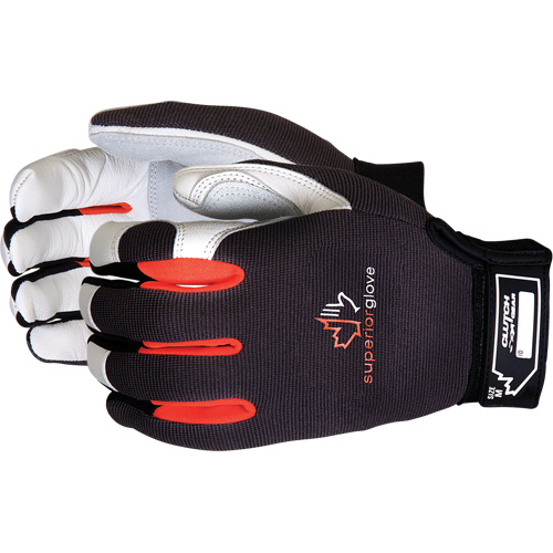 Gants de m&eacute;canicien ClutchGear, Paume Cuir fleur/Cuir refendu, Taille Petit Planification Entrepots Molloy