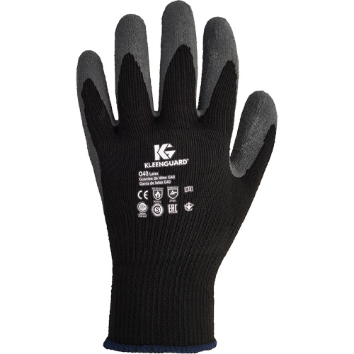 KleenGuard G40 Multi-Purpose Gloves, 7/Small, Rubber Latex Coating, 10 Gauge, Polyester/Cotton Shell Planification Entrepots Molloy