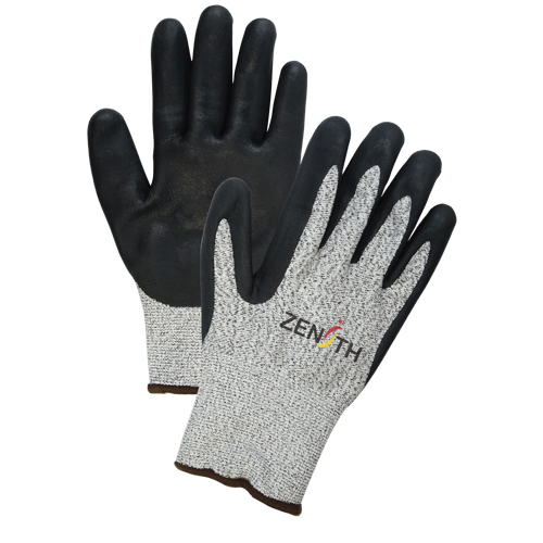Gants &eacute;lastiques sans coutures r&eacute;sistants &agrave; la coupe pour temp&eacute;ratures froides, Taille Grand/9, Calibre 13, Rev&ecirc;tement Mousse de nitrile, Enveloppe en PEHP, ASTM ANSI niveau A4 Planification Entrepots Molloy