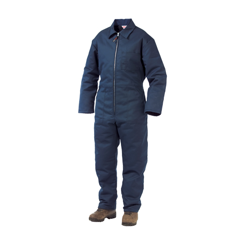 Lined Twill Coveralls, Men's, Navy Blue, Size Large Planification Entrepots Molloy